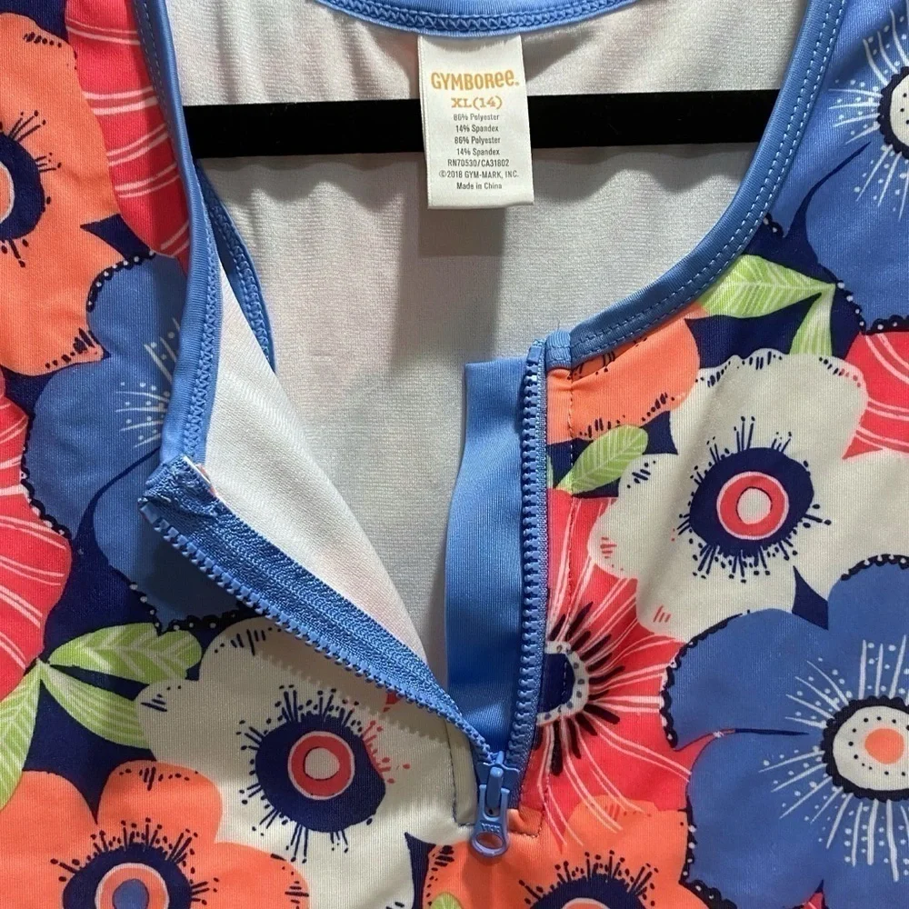 Gymboree Tankini Floral Tankini Swim Top Size 14 XL